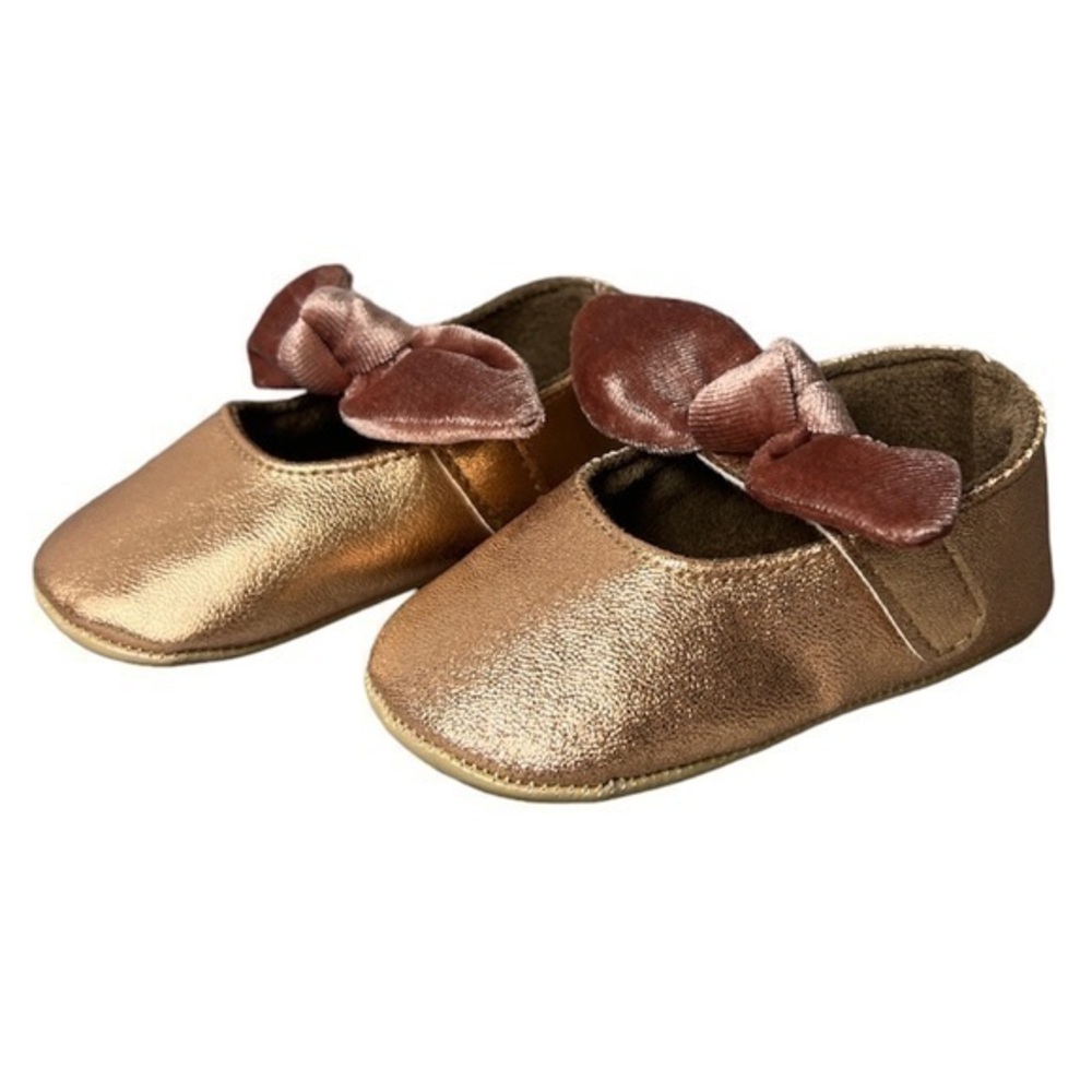 myggpp rose gold baby girl shoes